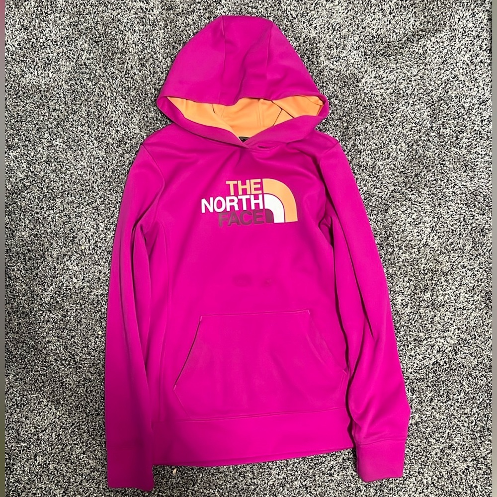 Pink North Face Hoodie